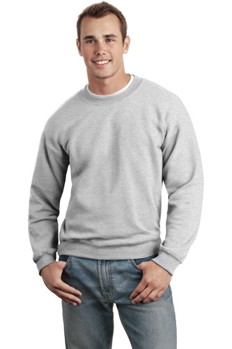 Gildan Ash 12000 custom embroidered sweatshirts