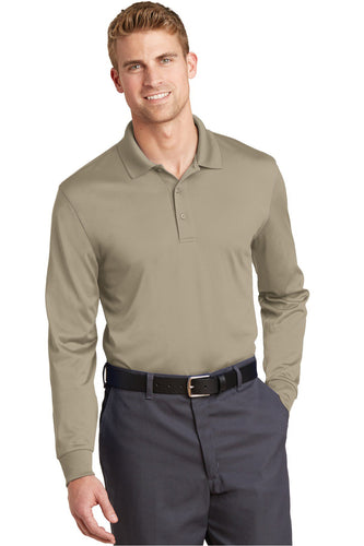 CornerStone Tan CS412LS custom work polo shirts