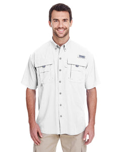 Columbia White 7047 custom logo shirts