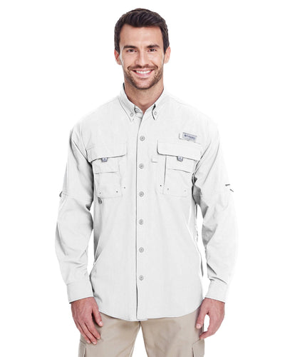 Columbia White 7048 company logo shirts