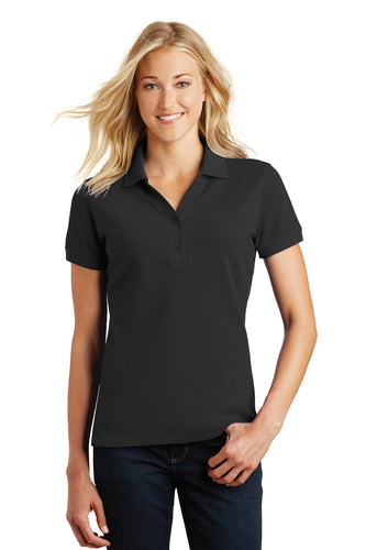 Eddie Bauer Black EB101 custom made polo shirts with logo
