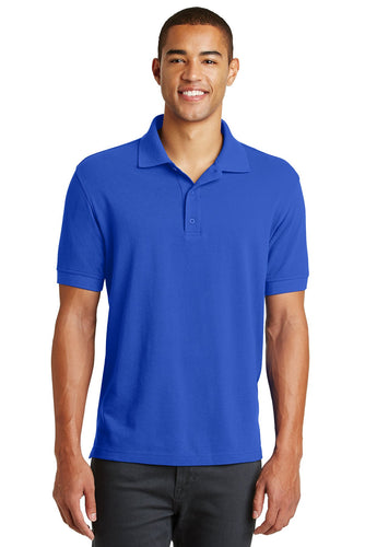 Eddie Bauer Brilliant Blue EB100 custom made polo shirts with logo