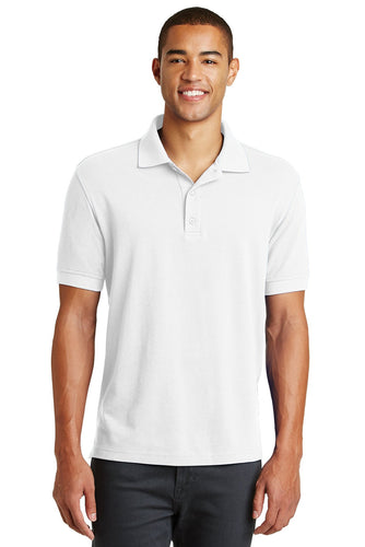 Eddie Bauer White EB100 custom made polo shirts with logo