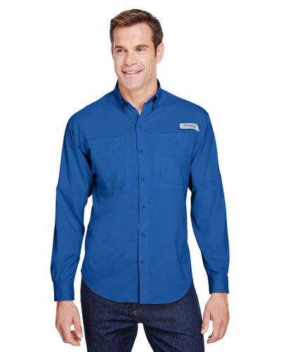 Columbia Vivid Blue 7253 custom work shirts
