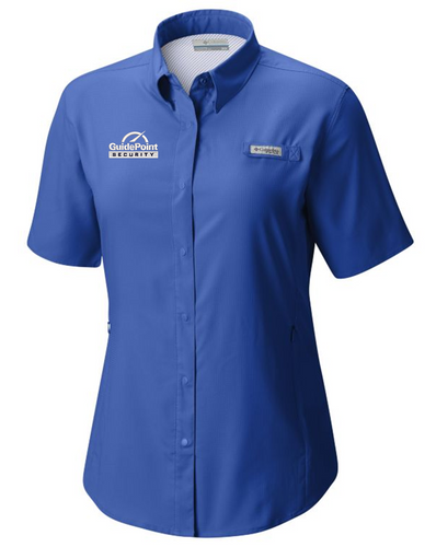 Columbia Ladies Tamiami Ii Short Sleeve Shirt 7277 Vivid Blue [GPS]