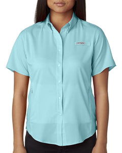 Columbia Clear Blue 7277 custom work shirts
