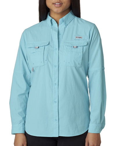 Columbia Clear Blue 7314 logo shirts