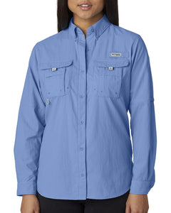Columbia Whitecap Blue 7314 logo shirts