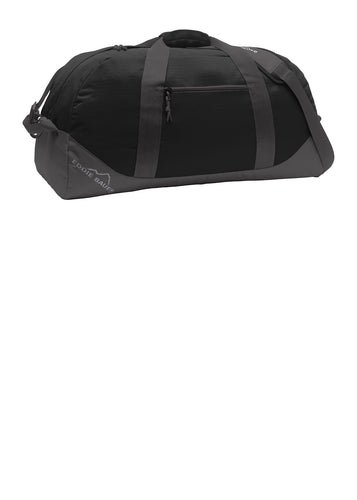 eddie bauer large ripstop duffel eb901 black grey steel
