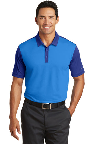 nike light photo blue/ deep royal 746101 custom dri fit polo shirts