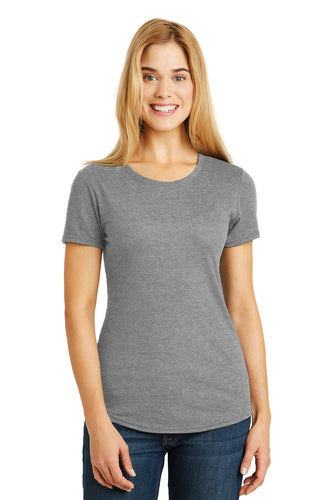 anvil ladies tri blend tee 6750l heather grey