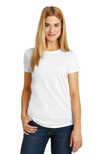 anvil ladies tri blend tee 6750l white
