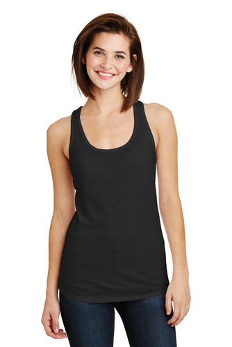 anvil ladies tri blend racerback tank 6751l black