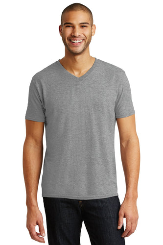 anvil tri blend v neck tee 6752 heather grey
