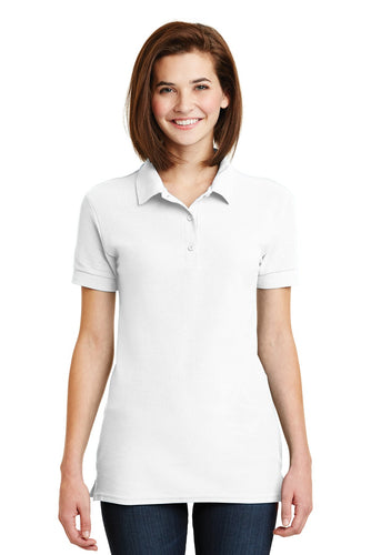 Gildan White 82800L custom logo polo shirts