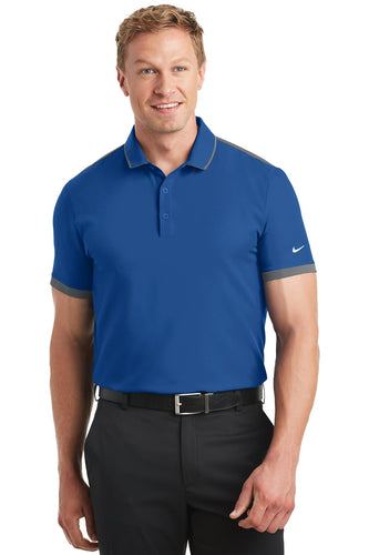 nike gym blue/ dark grey 838958 polo shirts custom embroidery