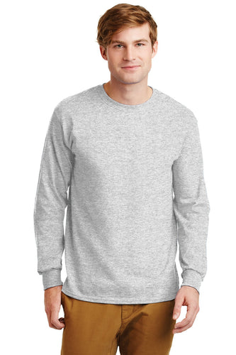gildan ultra cotton long sleeve t shirt g2400 ash