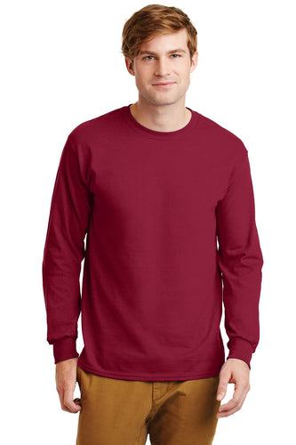 gildan ultra cotton long sleeve t shirt g2400 cardinal red