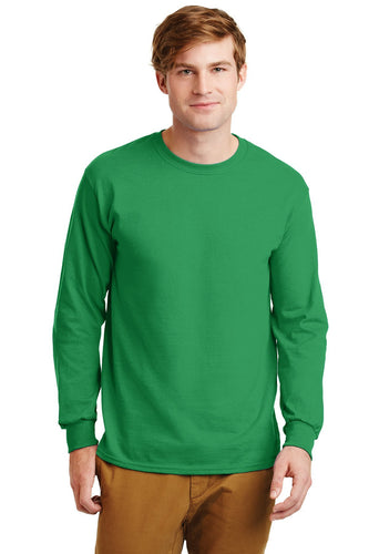 gildan ultra cotton long sleeve t shirt g2400 irish green