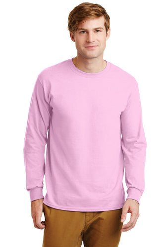 gildan ultra cotton long sleeve t shirt g2400 light pink