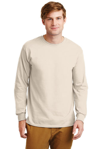 gildan ultra cotton long sleeve t shirt g2400 natural