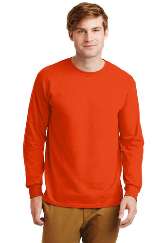 gildan ultra cotton long sleeve t shirt g2400 orange