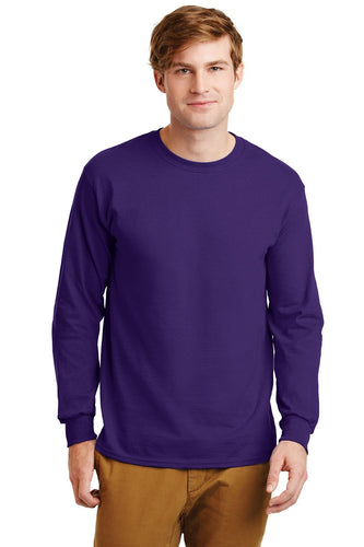 gildan ultra cotton long sleeve t shirt g2400 purple