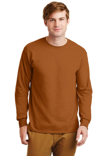 gildan ultra cotton long sleeve t shirt g2400 texas orange