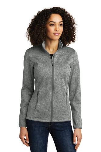 Eddie Bauer Grey Heather/ Grey EB541 business logo jackets