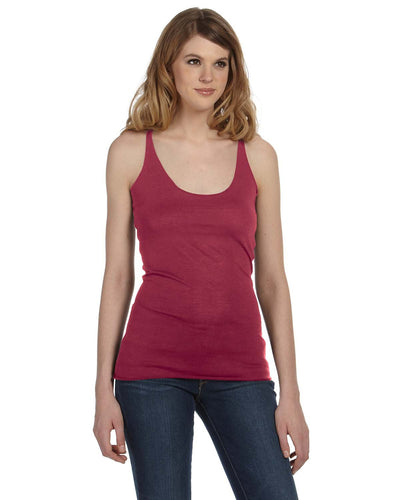 bella + canvas ladies triblend racerback tank 8430 red triblend