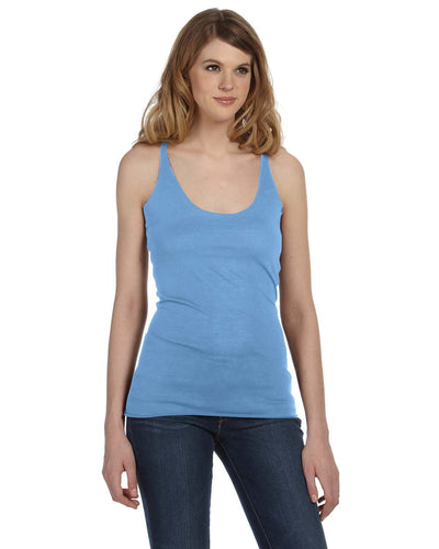 bella + canvas ladies triblend racerback tank 8430 blue triblend