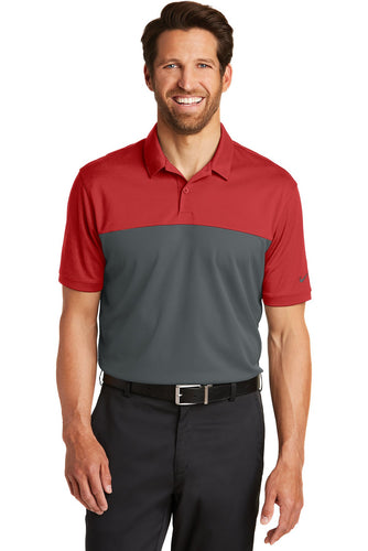 nike varsity red/ anthracite 881655 custom logo polo shirts embroidered