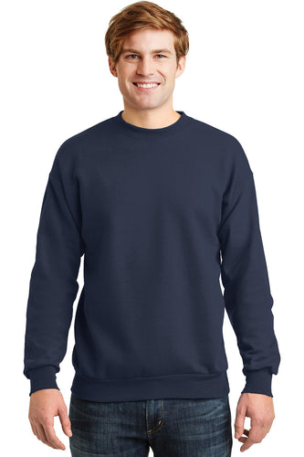 hanes navy p160 custom logo sweatshirts embroidered