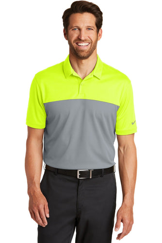 nike volt/ cool grey 881655 custom logo polo shirts embroidered