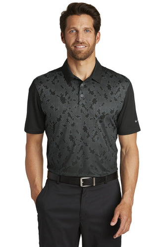 nike black/ dark grey 881658 polo shirts company logo