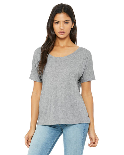 bella + canvas ladies slouchy t-shirt 8816 athletic heather