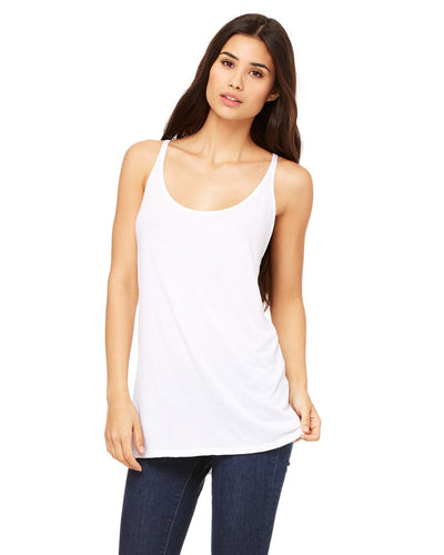 bella + canvas ladies slouchy tank 8838 white
