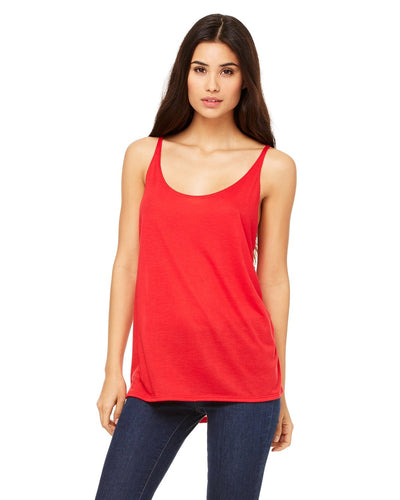 bella + canvas ladies slouchy tank 8838 red