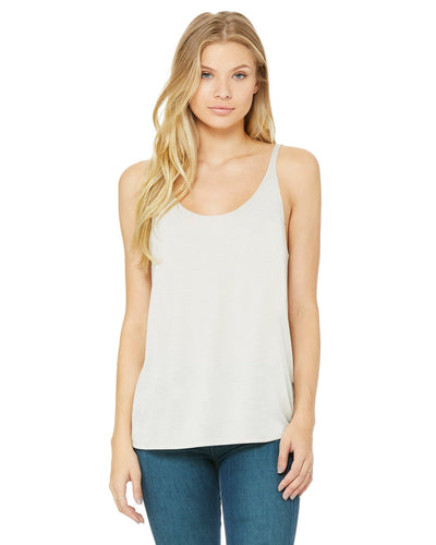 bella + canvas ladies slouchy tank 8838 heather dust