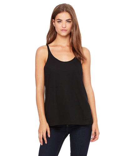 bella + canvas ladies slouchy tank 8838 black