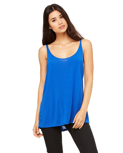 bella + canvas ladies slouchy tank 8838 true royal