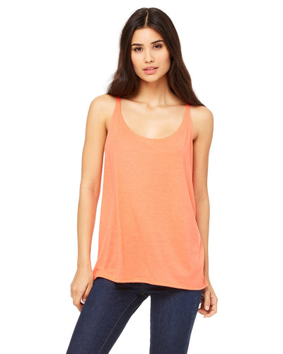bella + canvas ladies slouchy tank 8838 coral