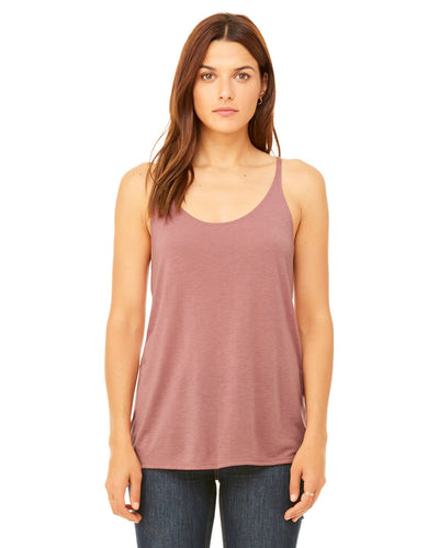 bella + canvas ladies slouchy tank 8838 mauve