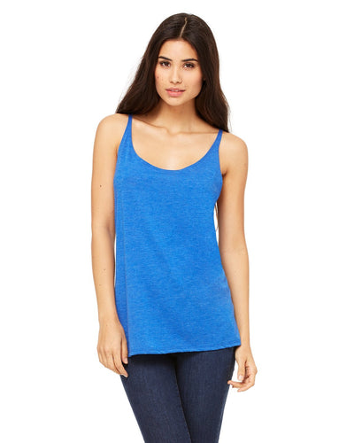 bella + canvas ladies slouchy tank 8838 tr royal tribld