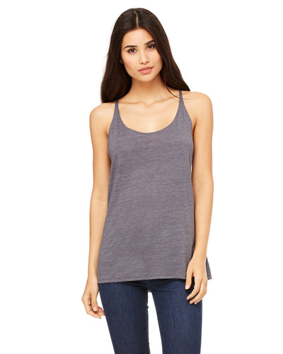 bella + canvas ladies slouchy tank 8838 asphalt slub