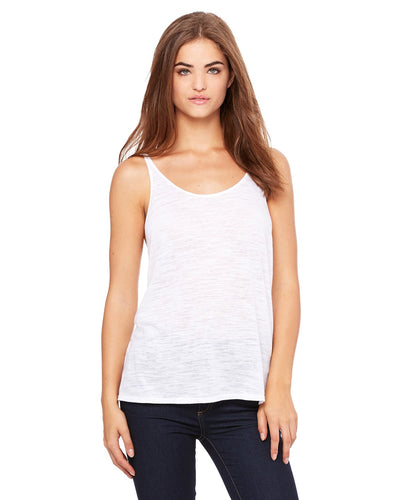 bella + canvas ladies slouchy tank 8838 white slub