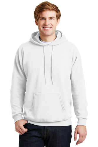 hanes white p170 custom logo sweatshirts embroidered