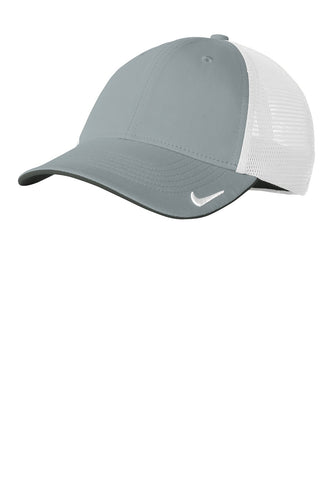 nike drifit mesh back cap nkao9293 cool grey white