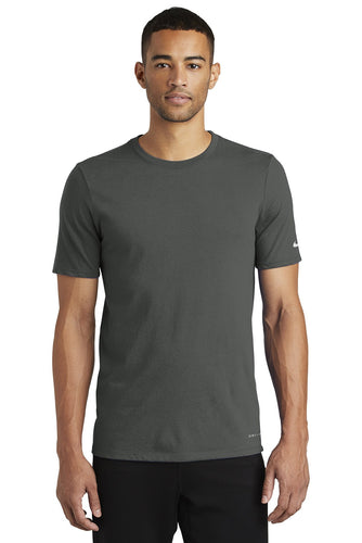 nike drifit cottonpoly tee nkbq5231 anthracite