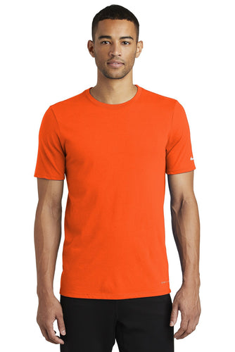 nike drifit cottonpoly tee nkbq5231 brilliant orange